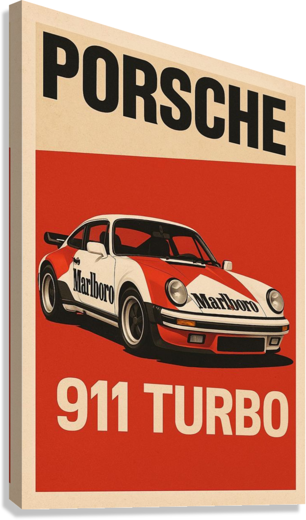 PORCHE 911 CANVAS POSTER