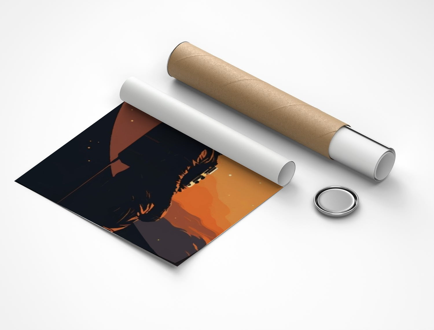 Rolled poster