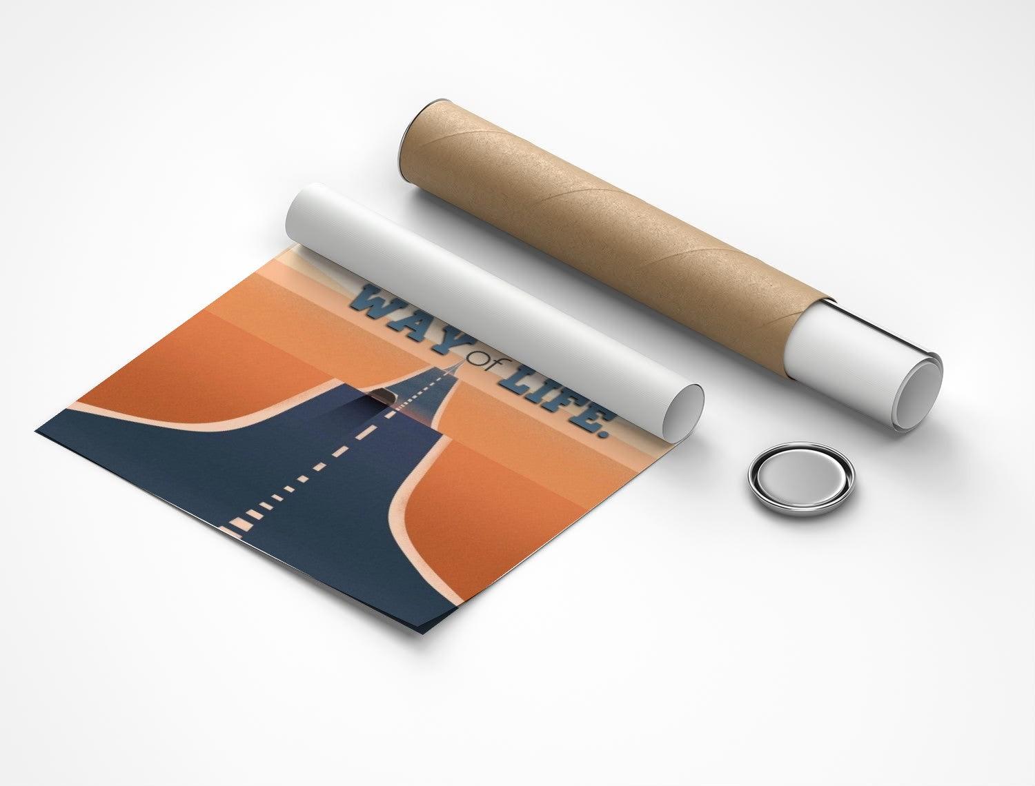 Rolled poster