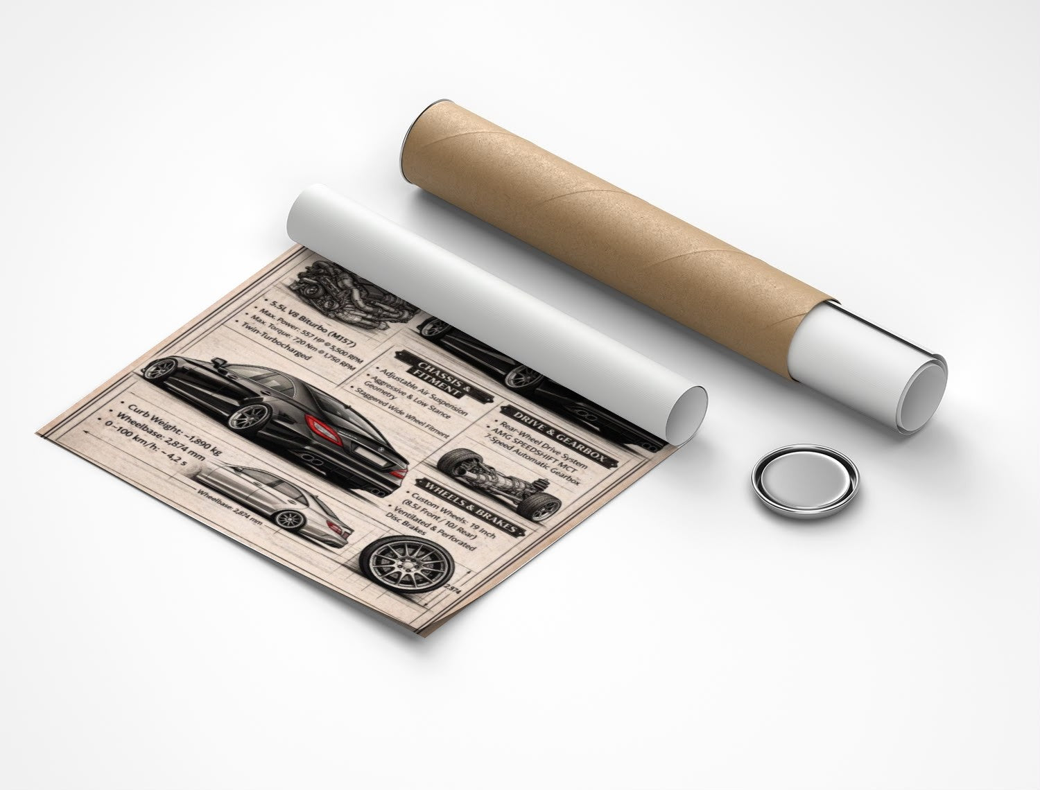 Rolled poster