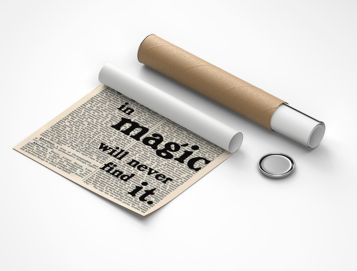 Rolled poster