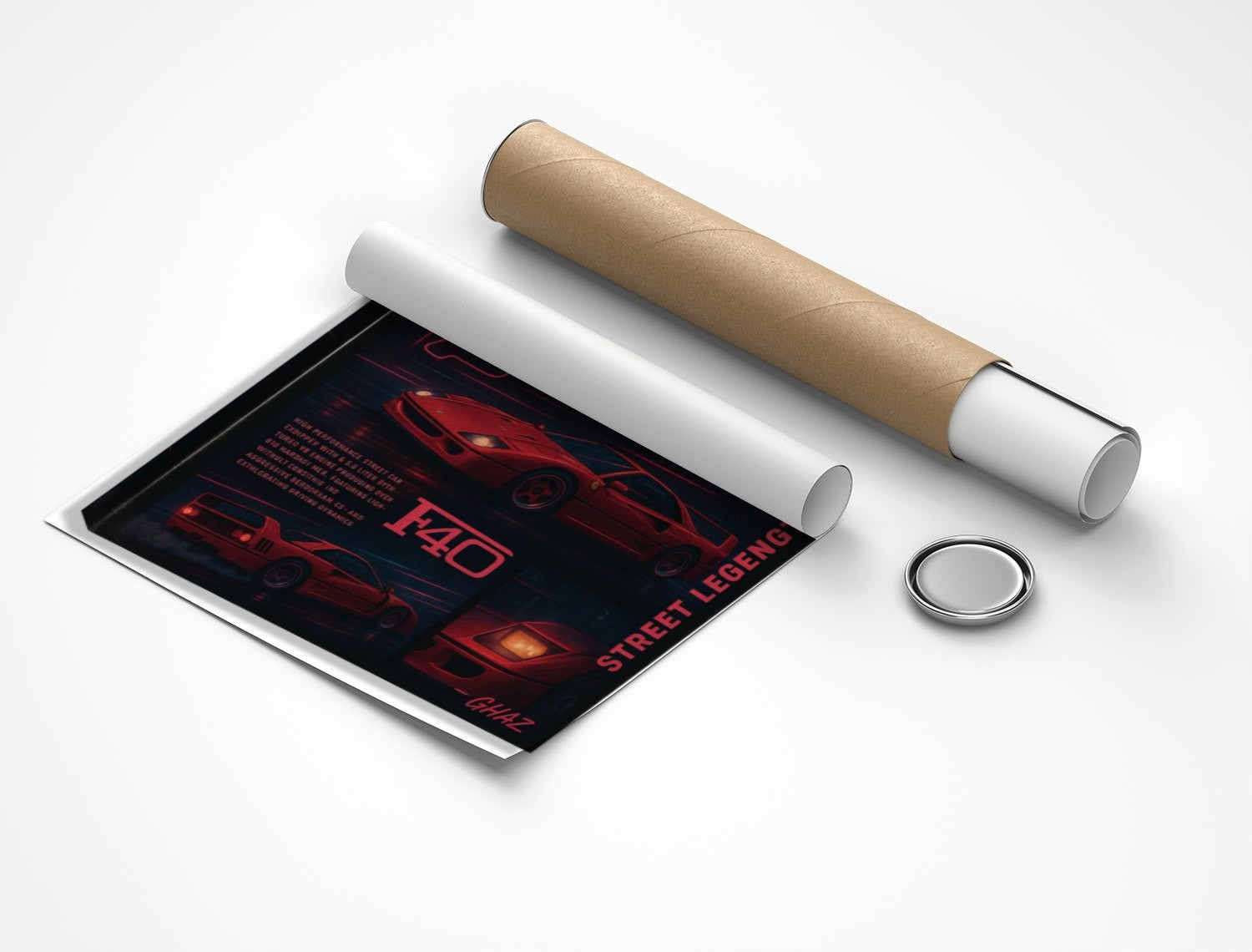 Rolled poster