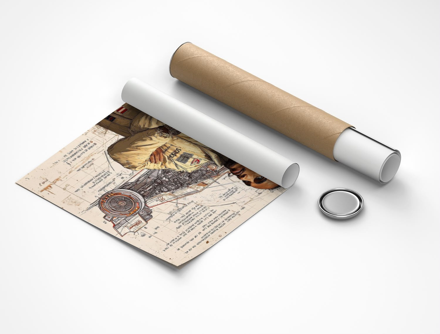 Rolled poster