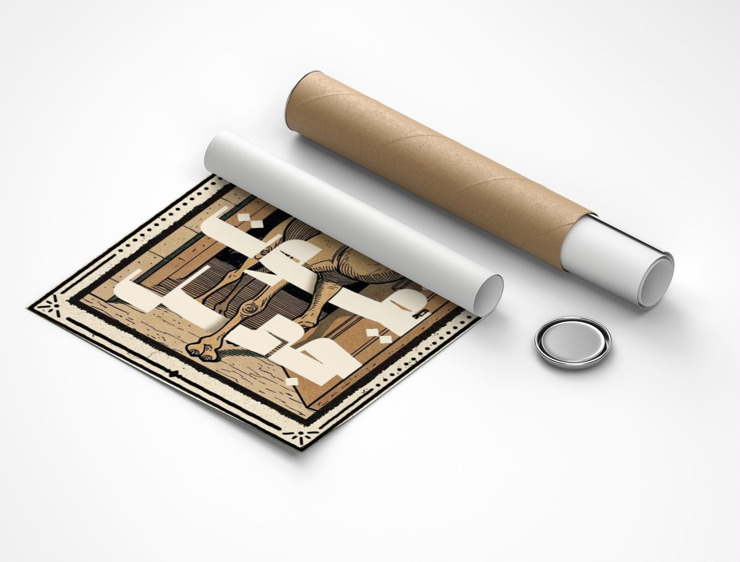 Rolled poster