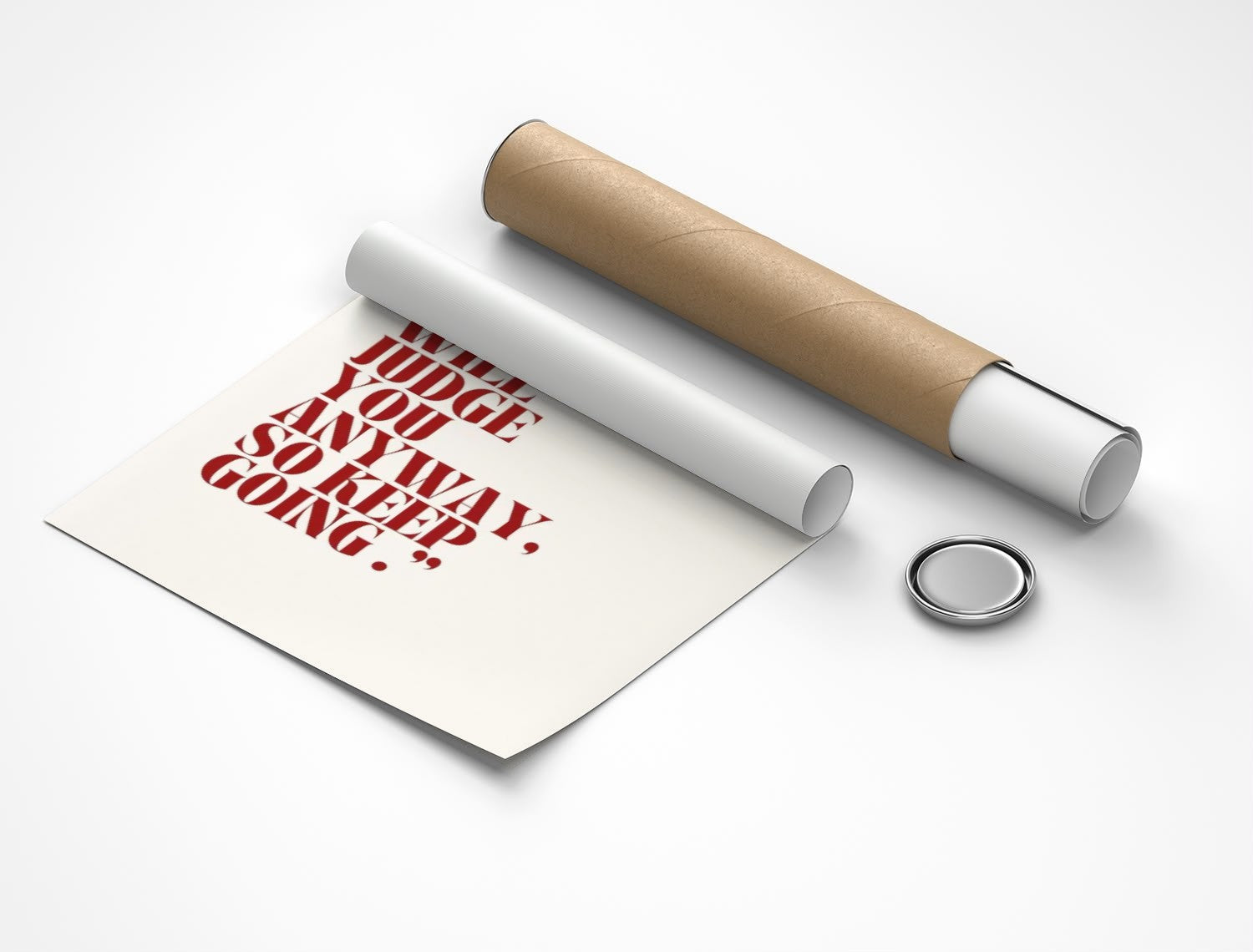 Rolled poster