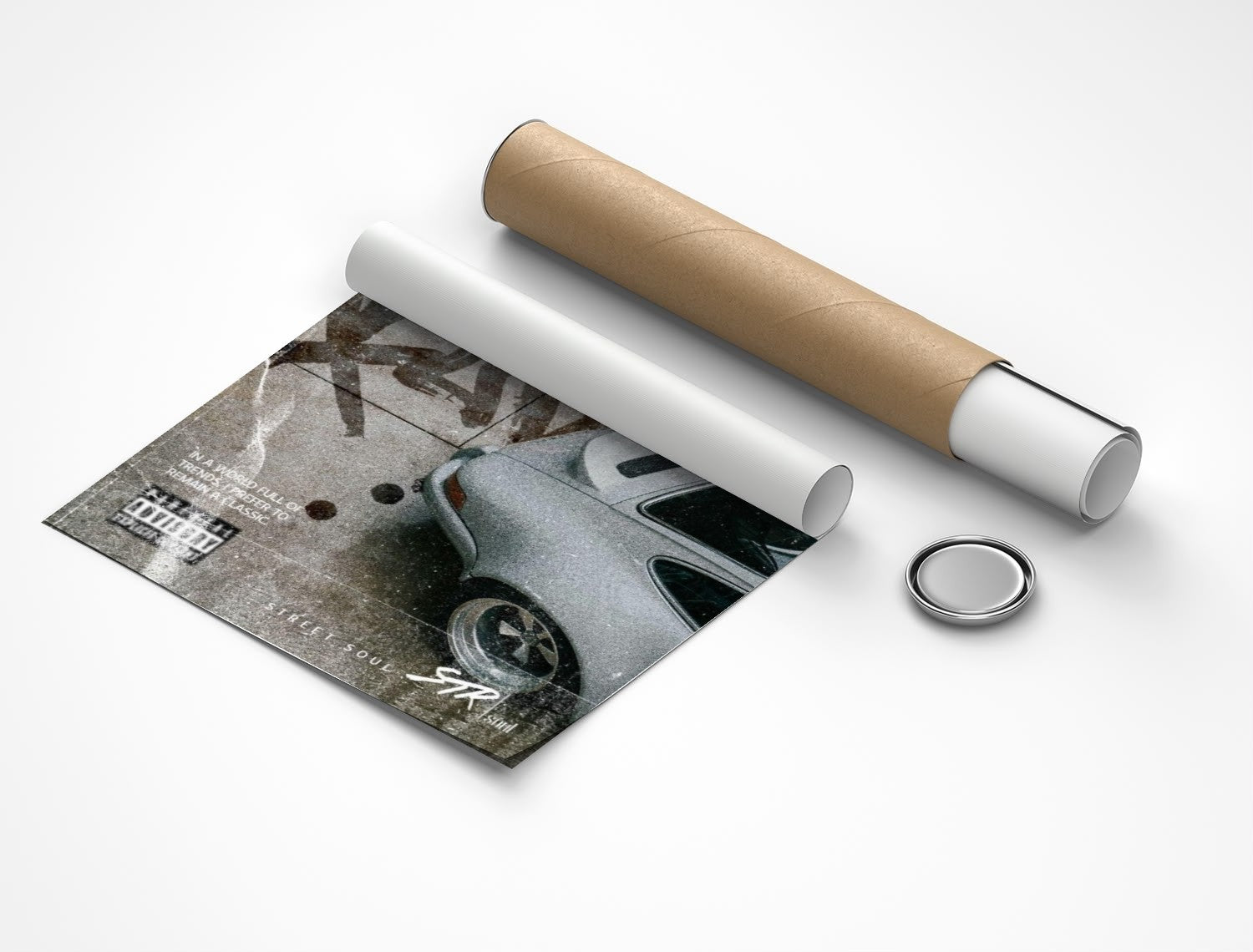 Rolled poster
