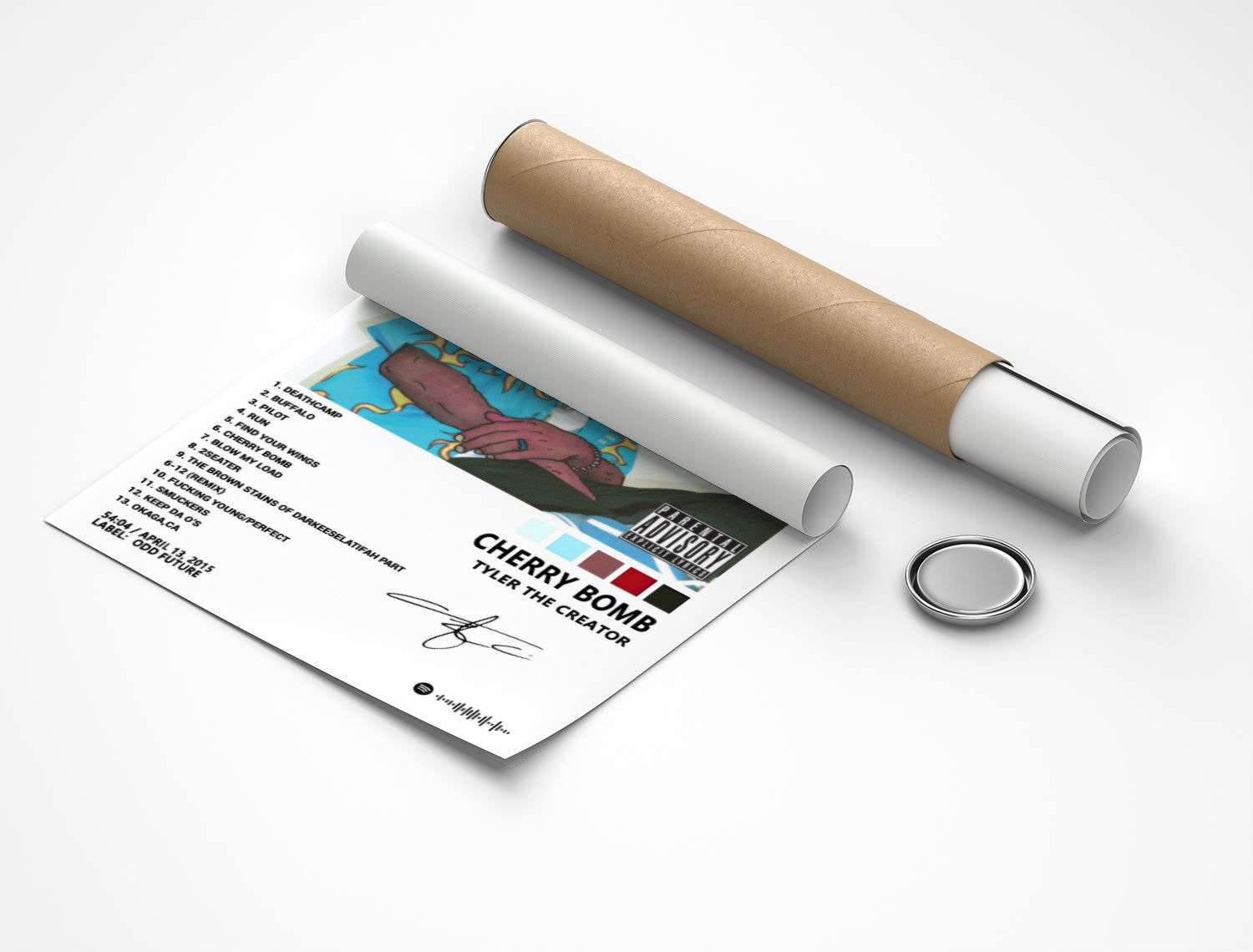 Rolled poster