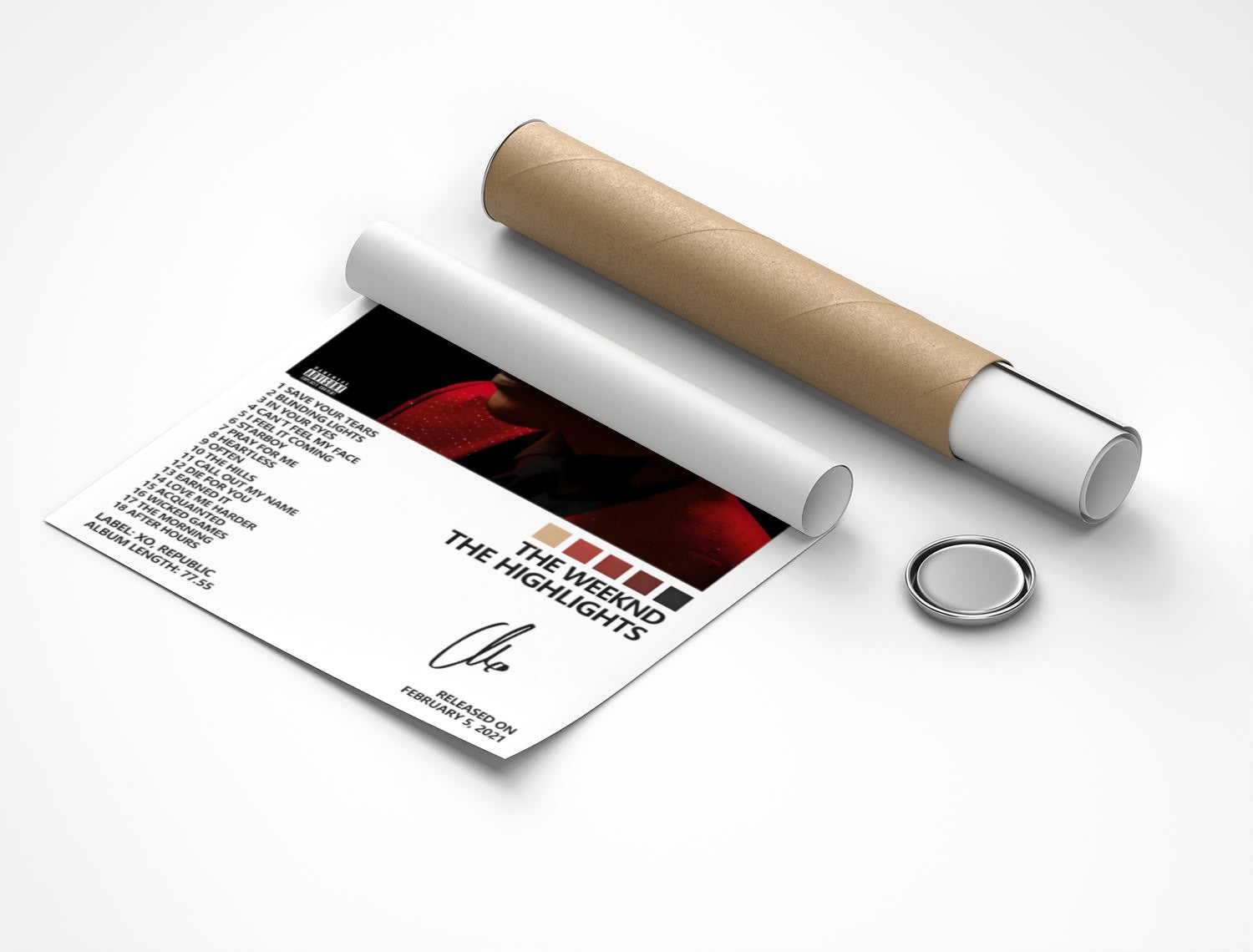 Rolled poster