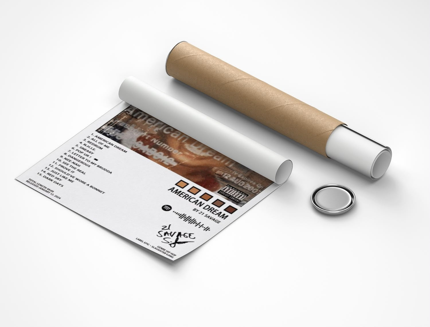 Rolled poster