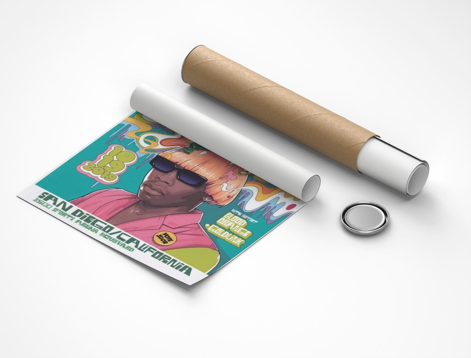 Rolled poster
