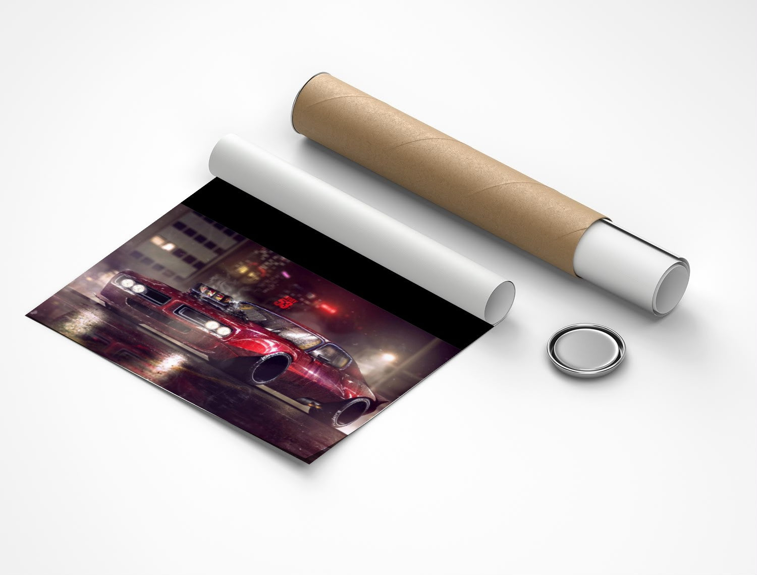 Rolled poster