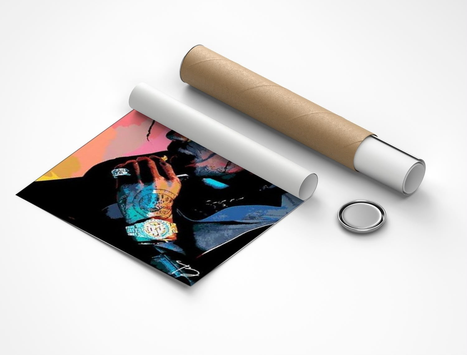 Rolled poster