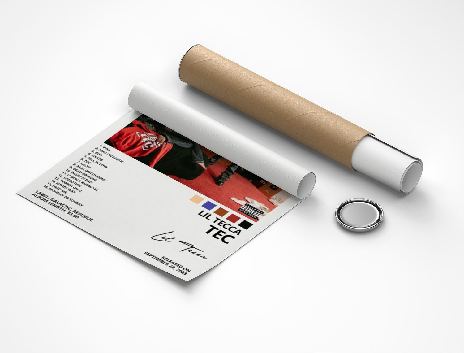 Rolled poster