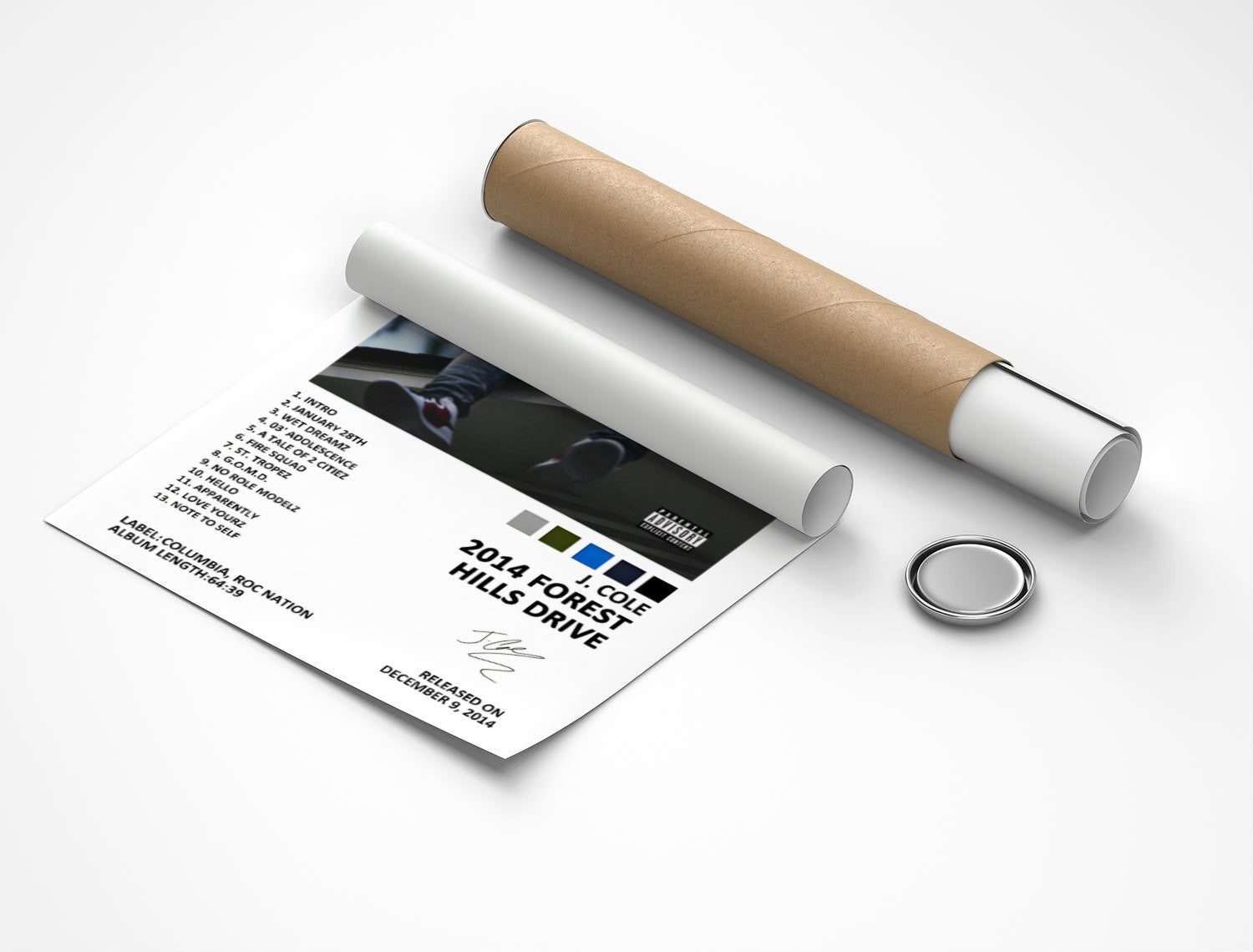 Rolled poster