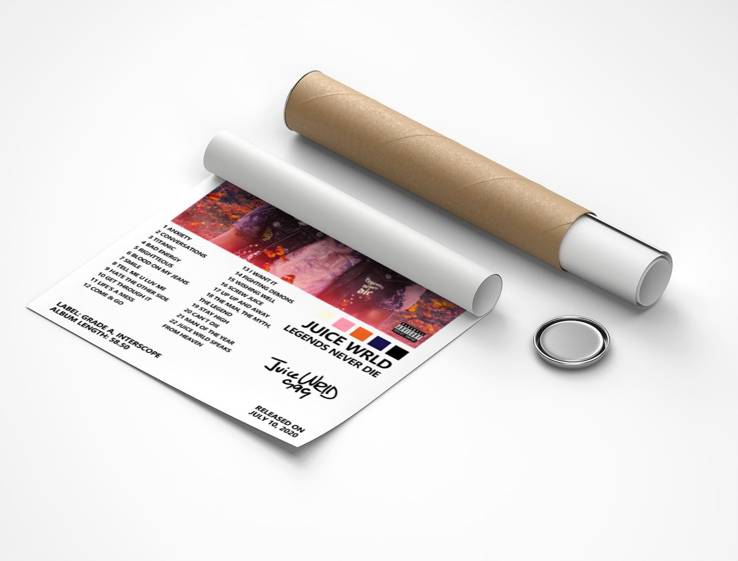 Rolled poster