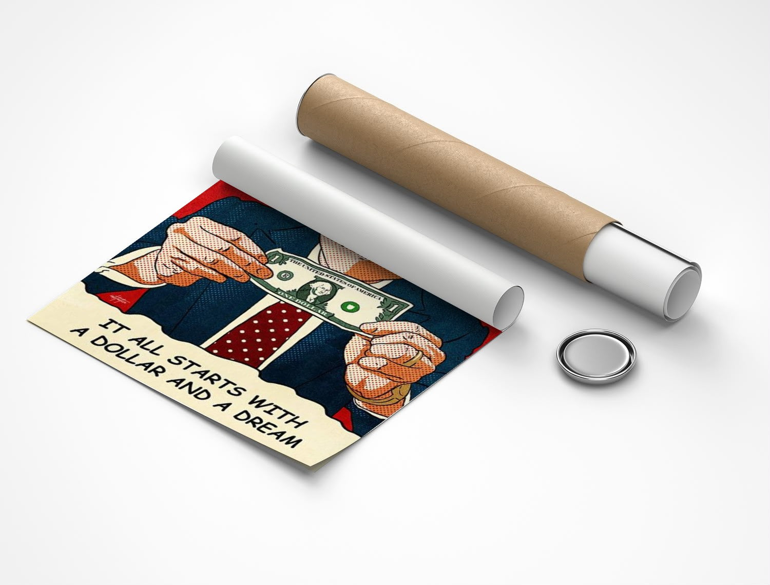 Rolled poster