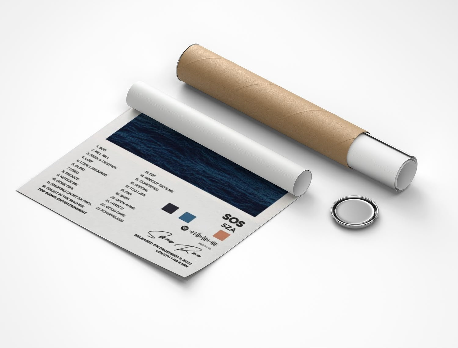 Rolled poster