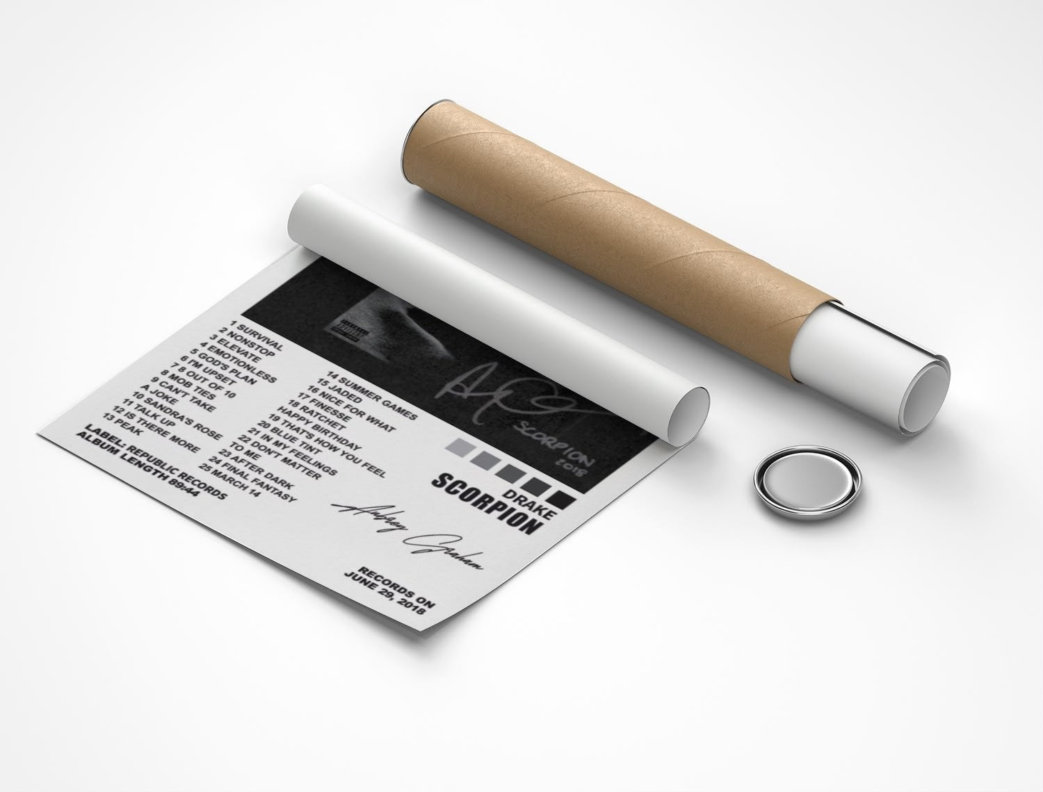 Rolled poster