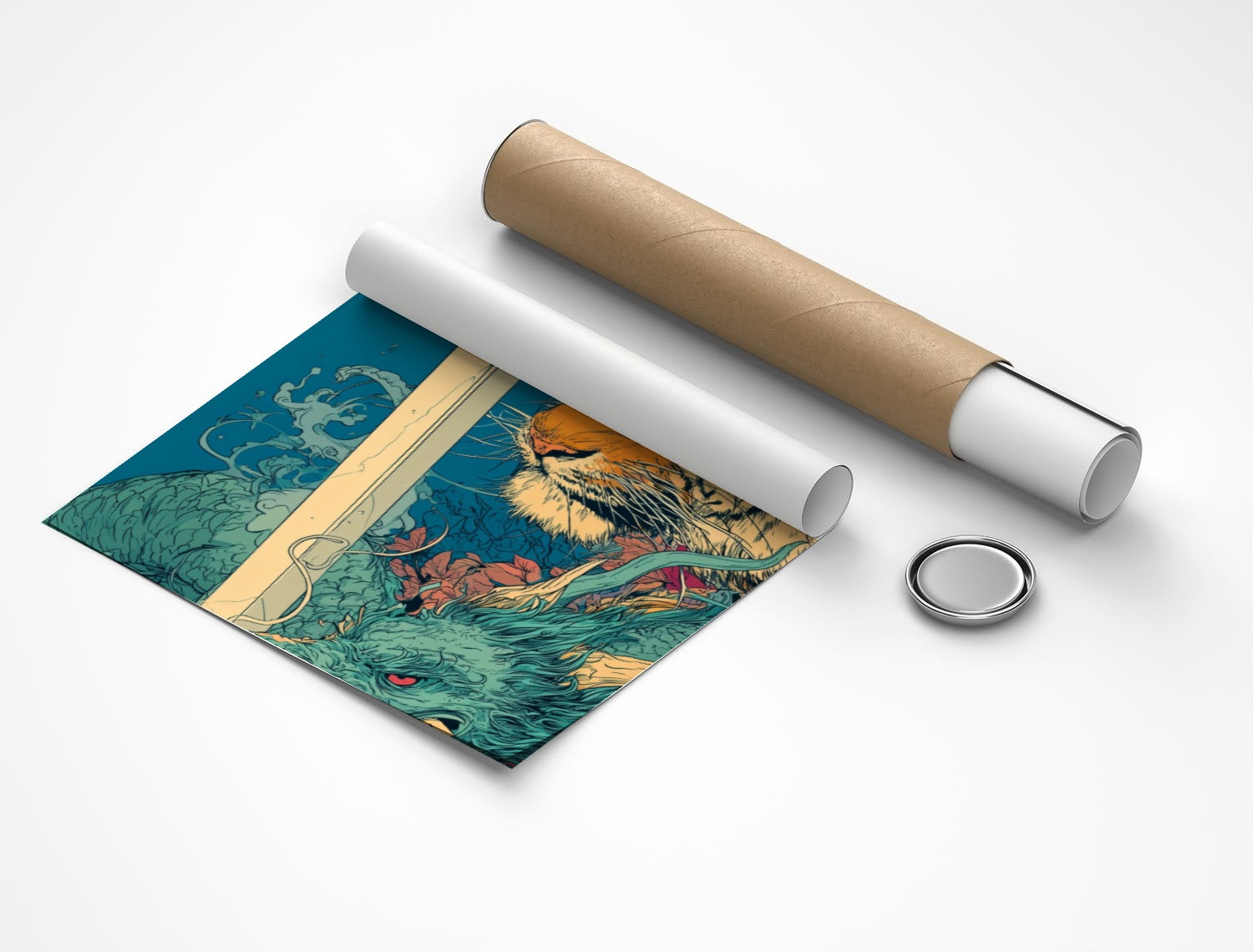 Rolled poster