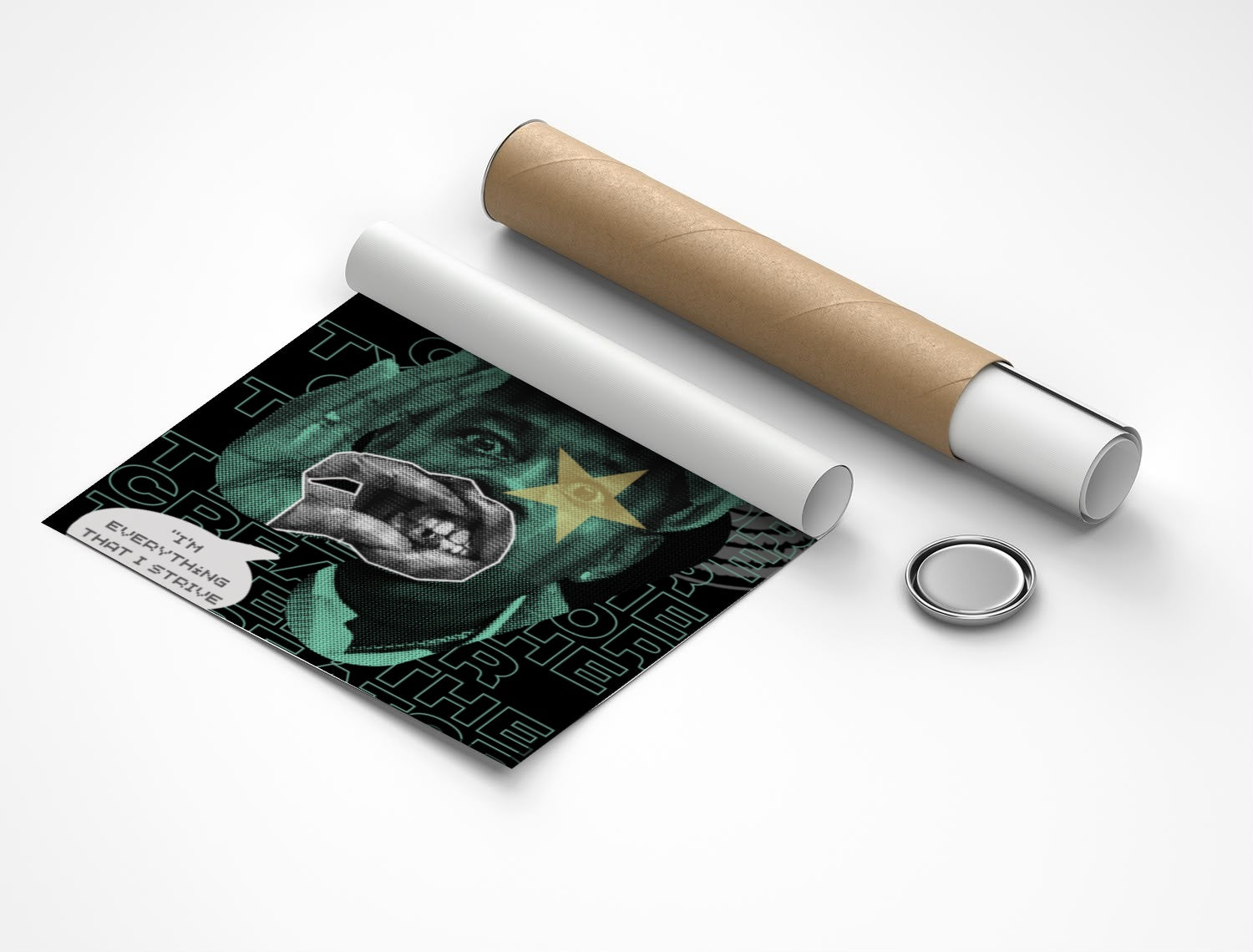 Rolled poster