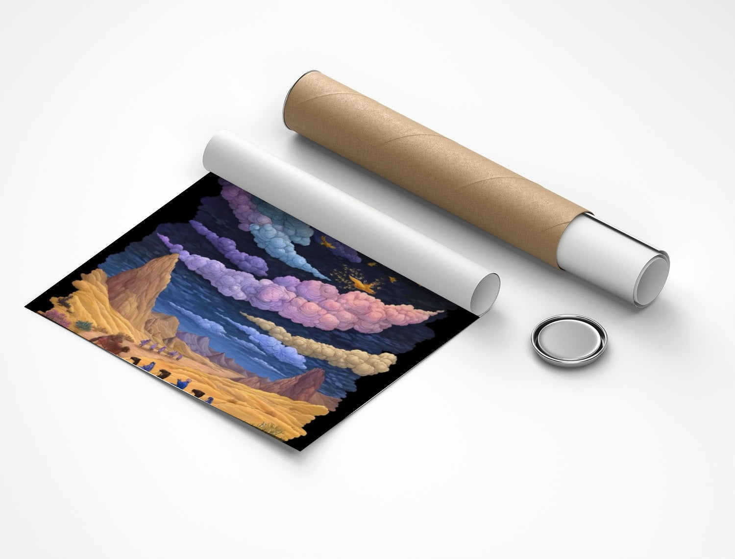Rolled poster