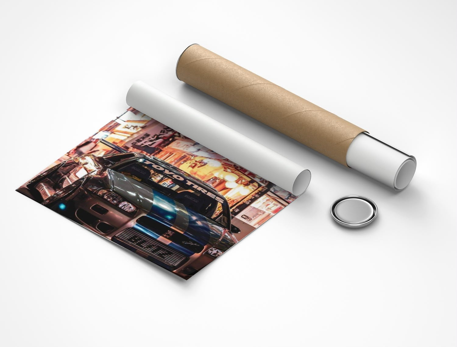 Rolled poster