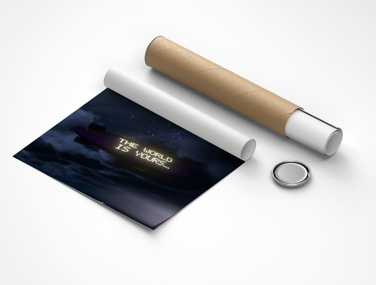 Rolled poster