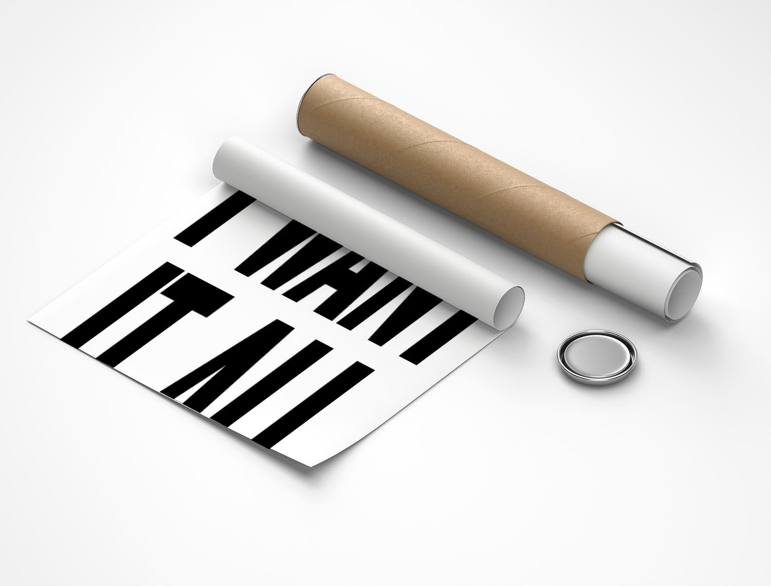 Rolled poster