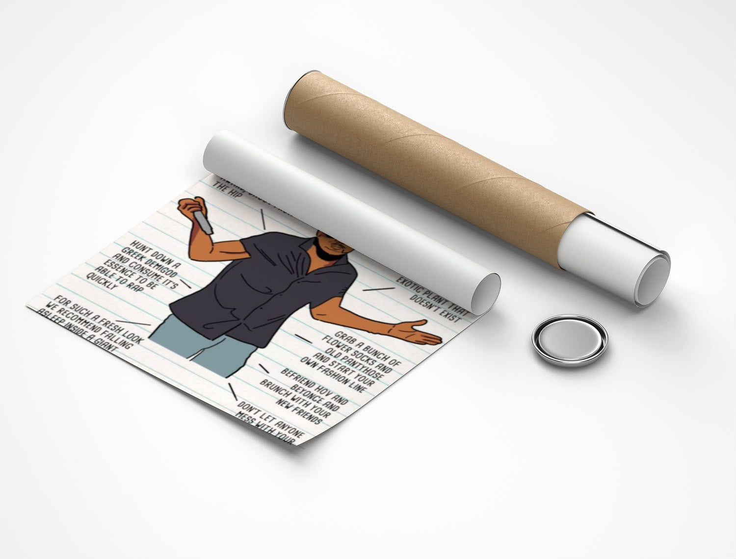 Rolled poster
