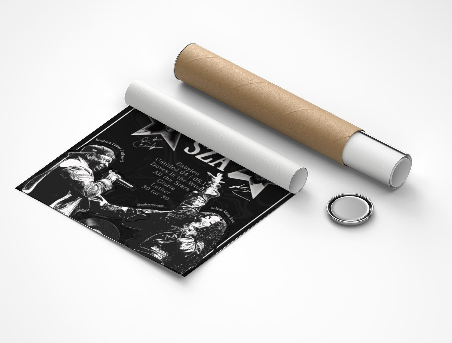 Rolled poster