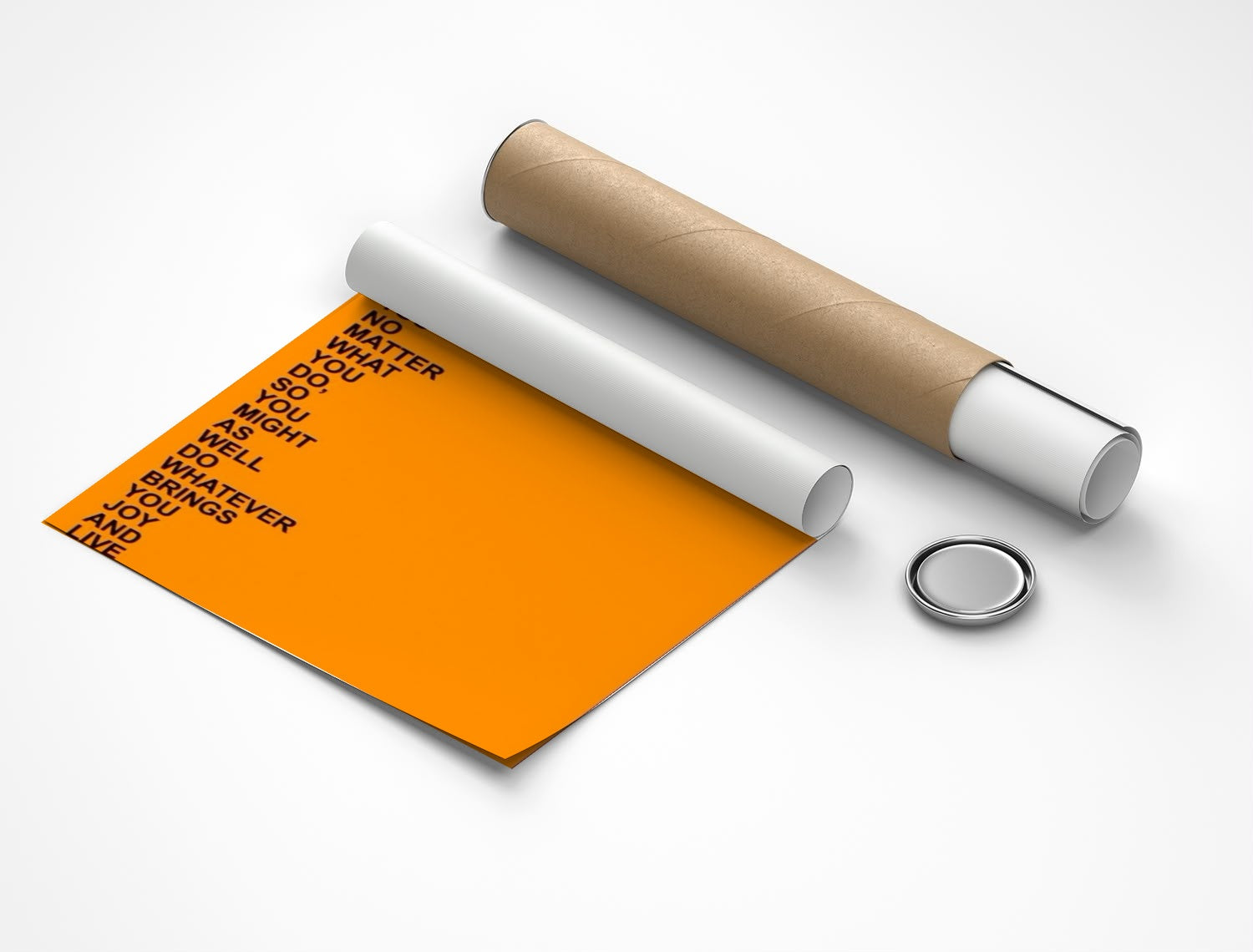 Rolled poster