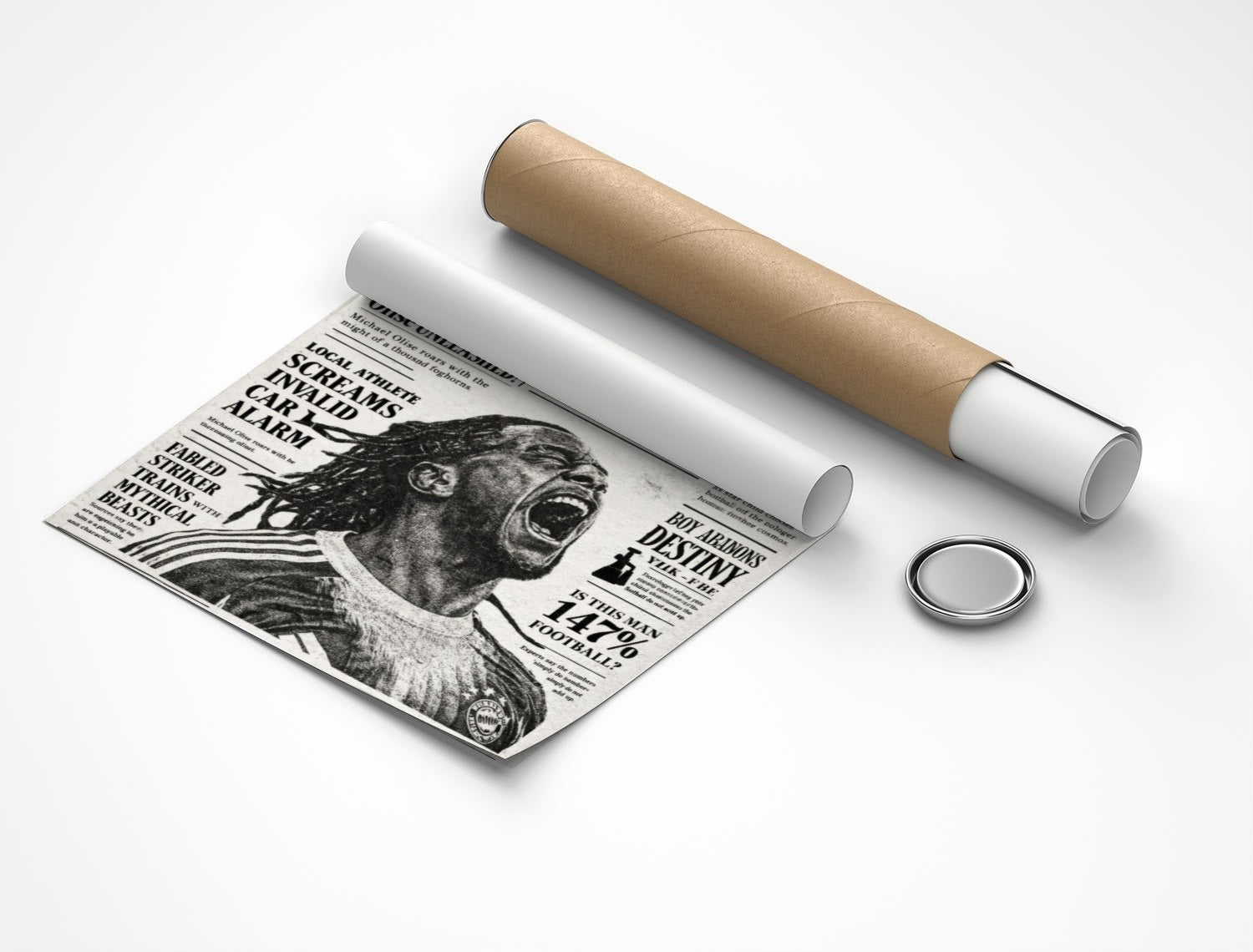 Rolled poster