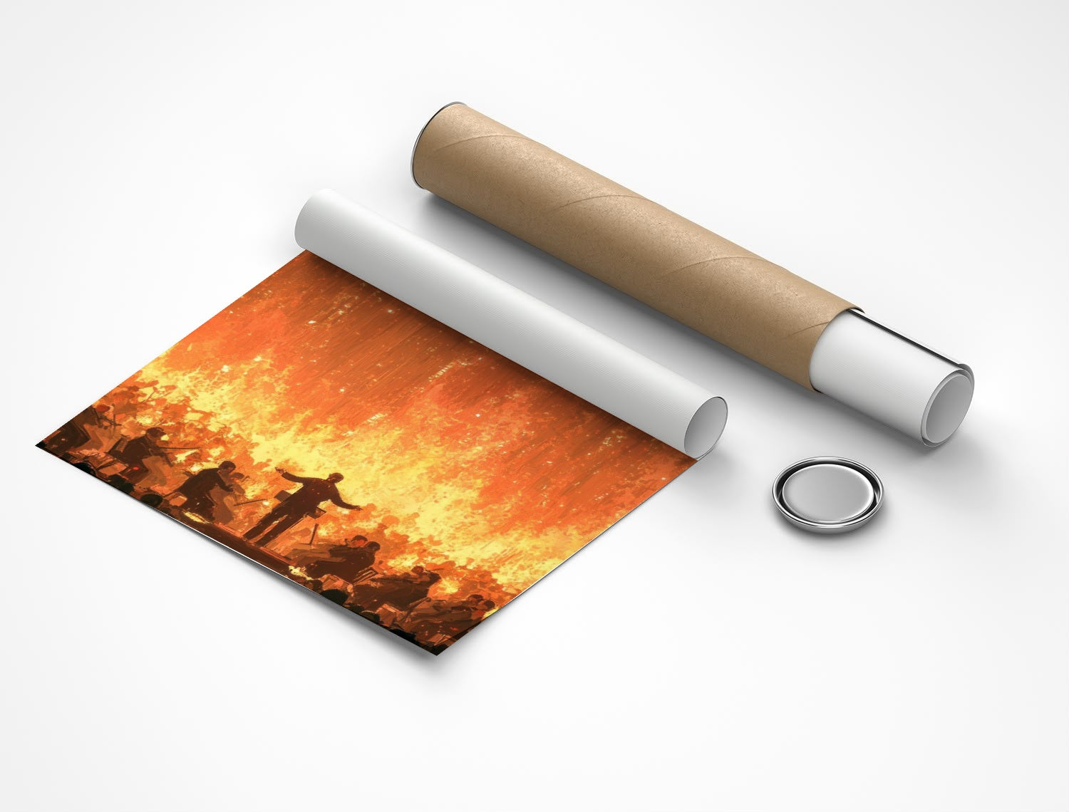 Rolled poster