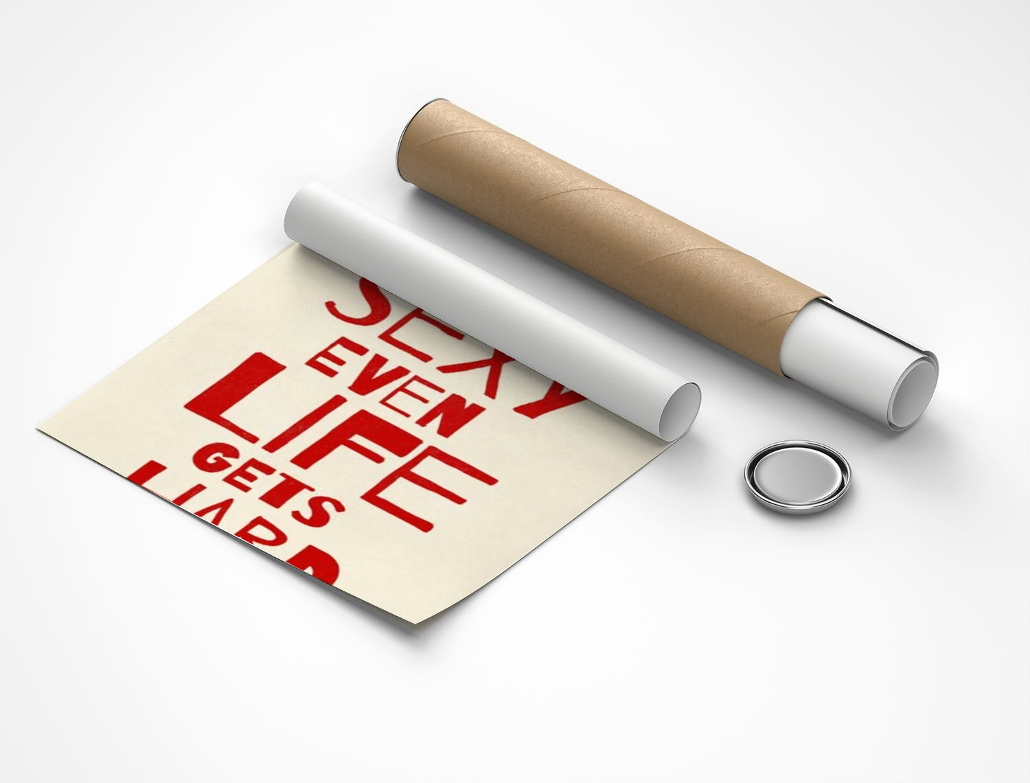 Rolled poster