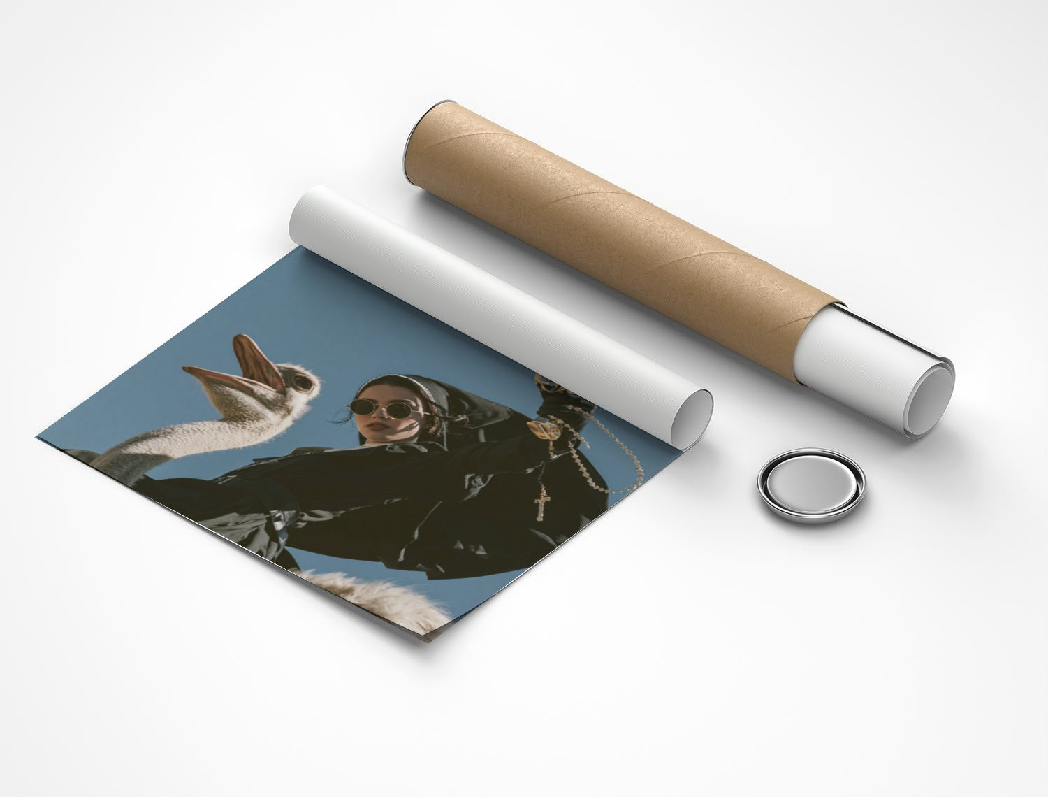 Rolled poster