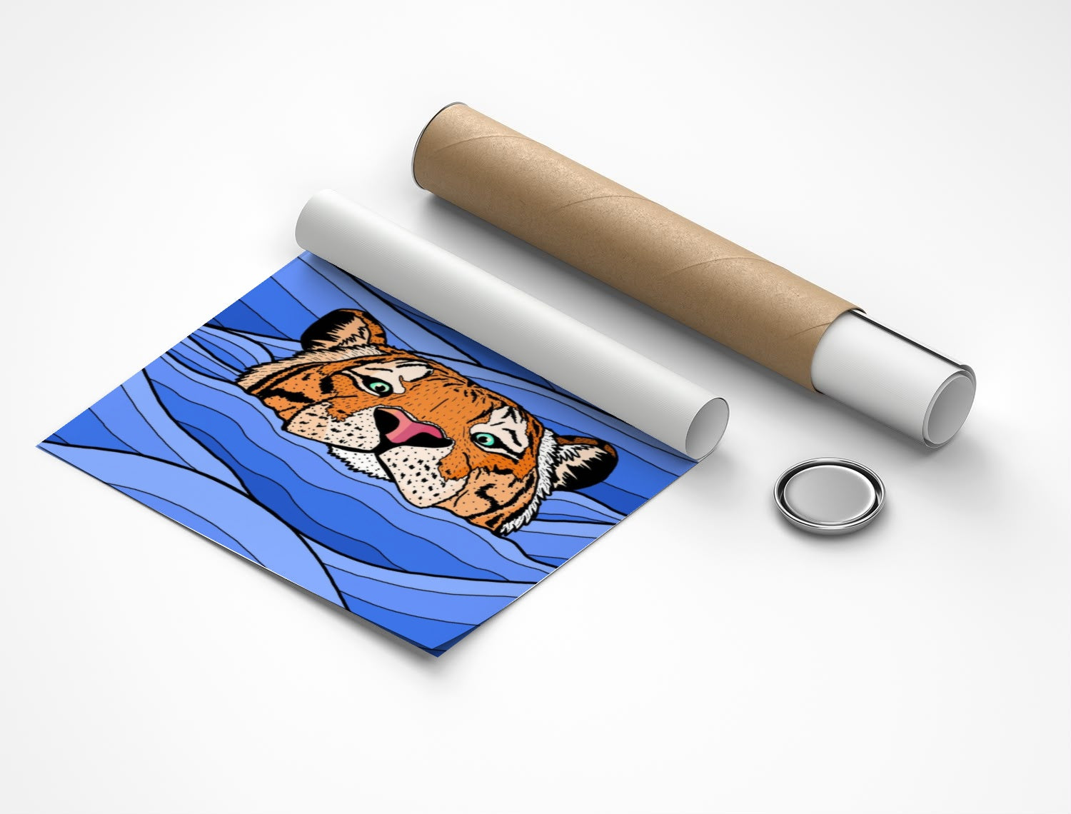 Rolled poster