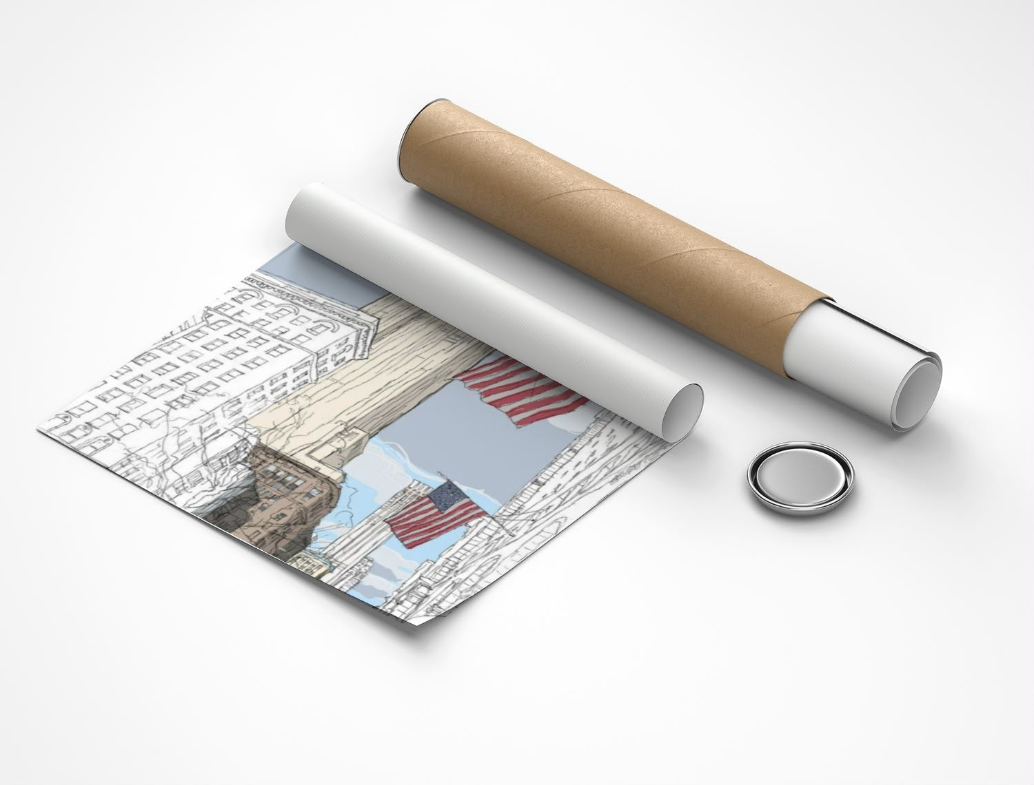 Rolled poster