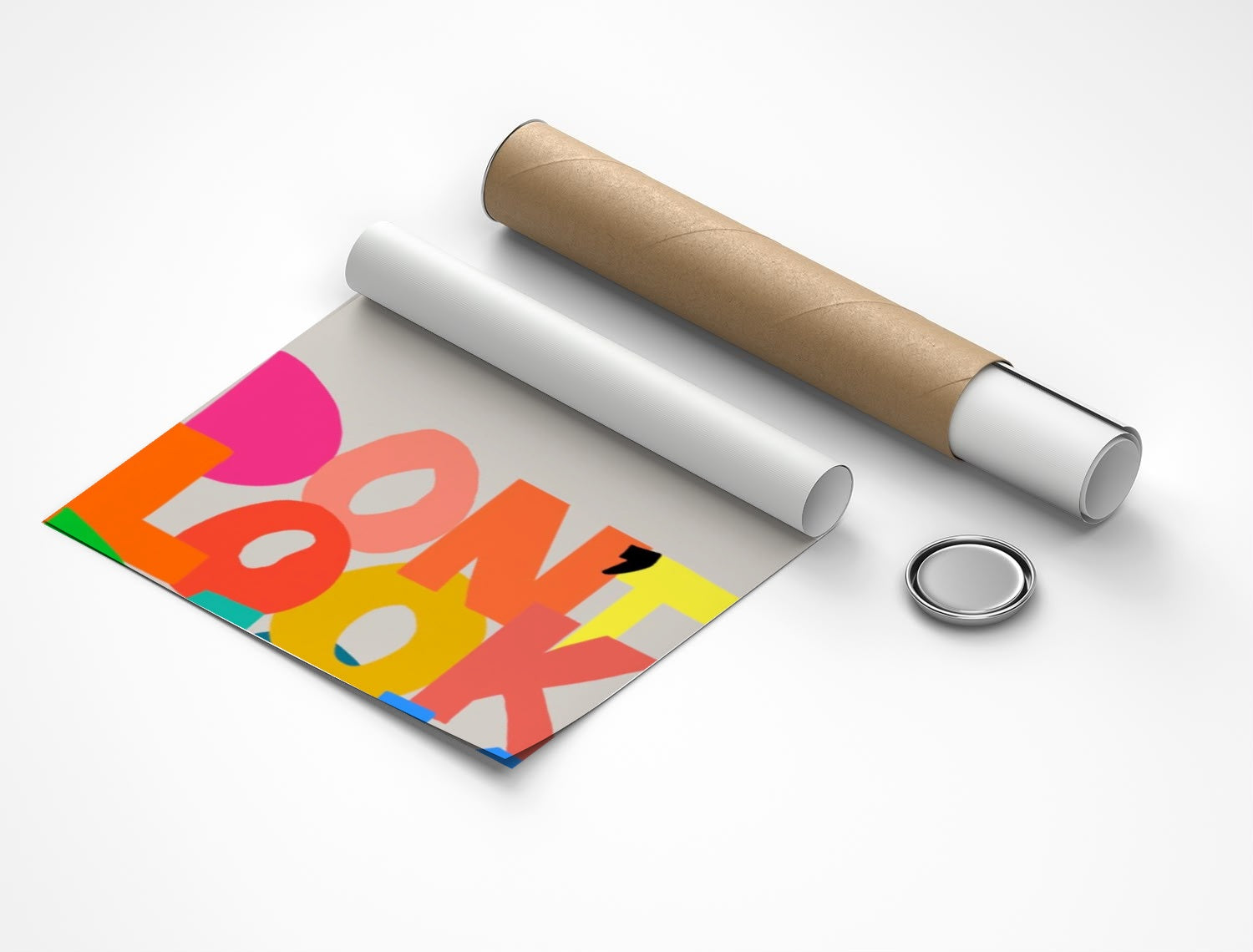 Rolled poster