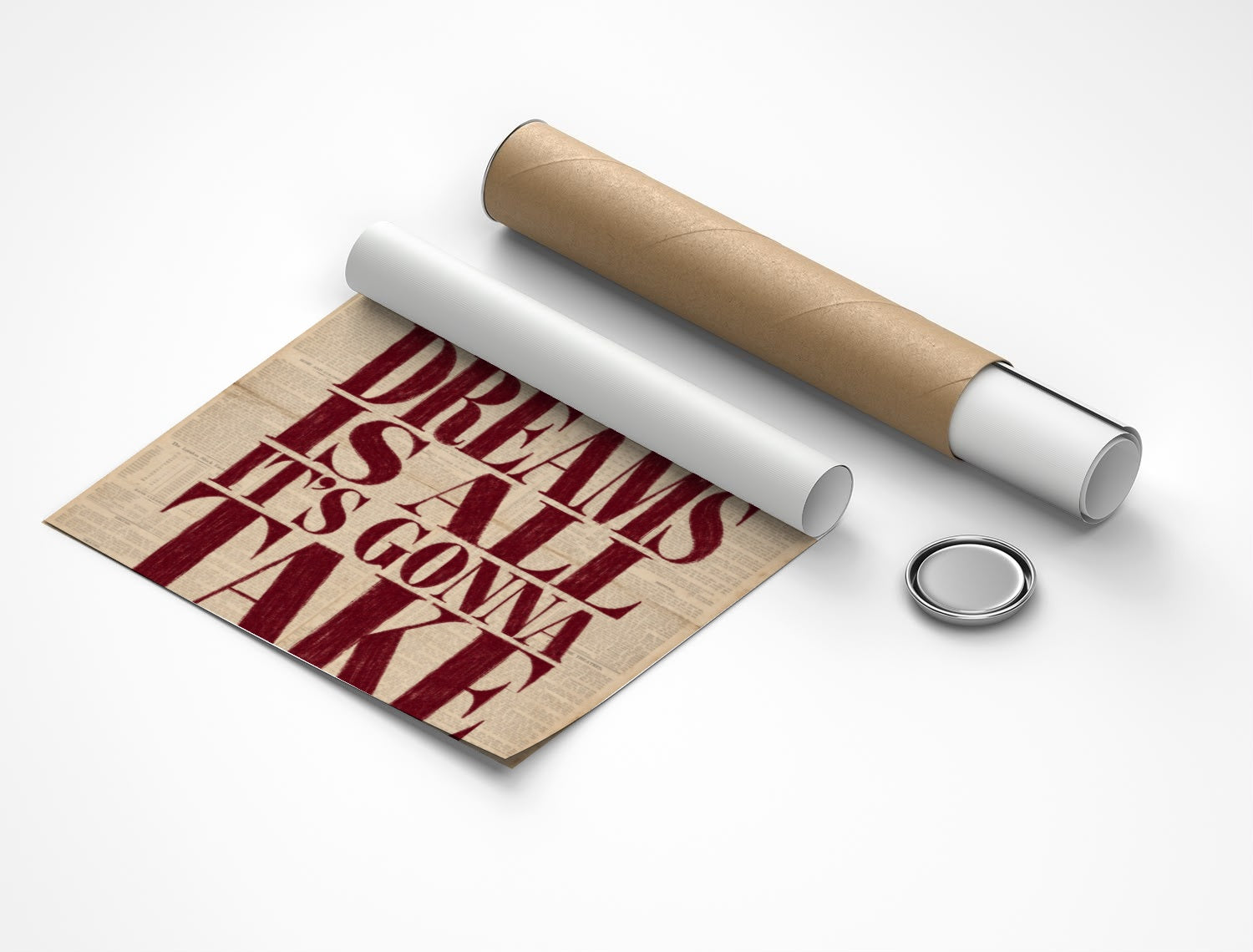 Rolled poster