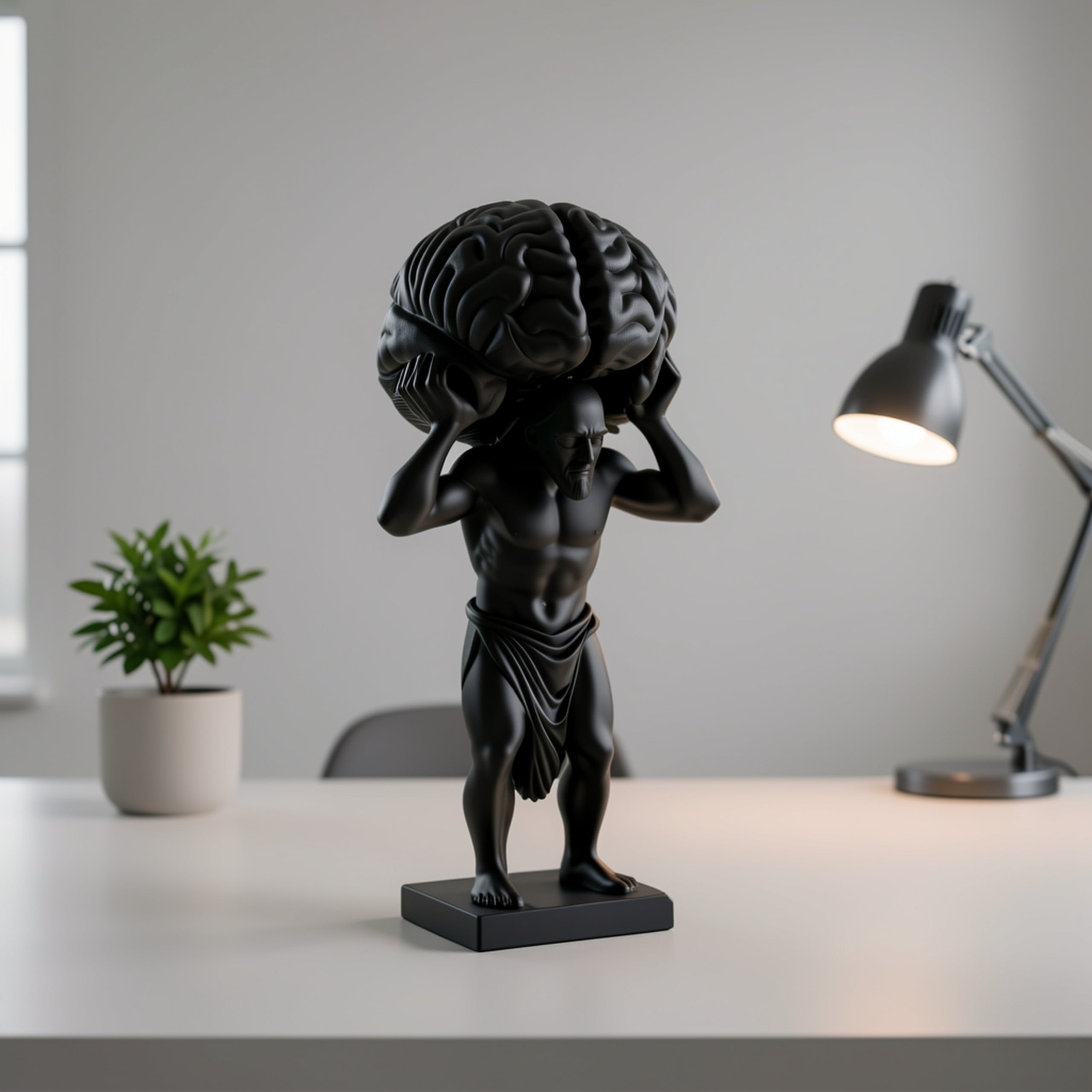 Tnessential Printed Philosophical Thinker Figurine 3D Decor