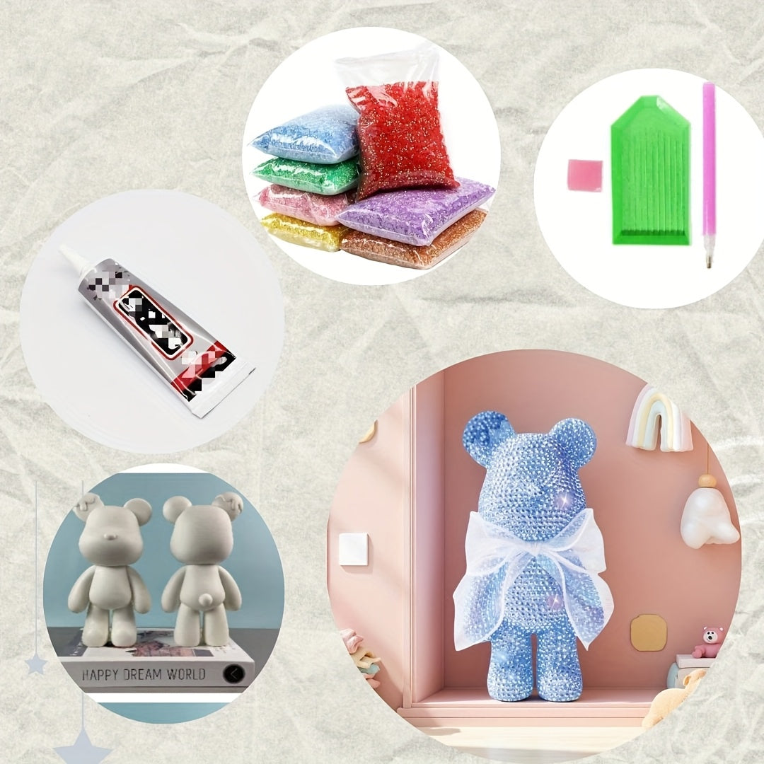 Tnessential Three-dimensional Model Kit Cute Red and Cute Bear 3D Decor