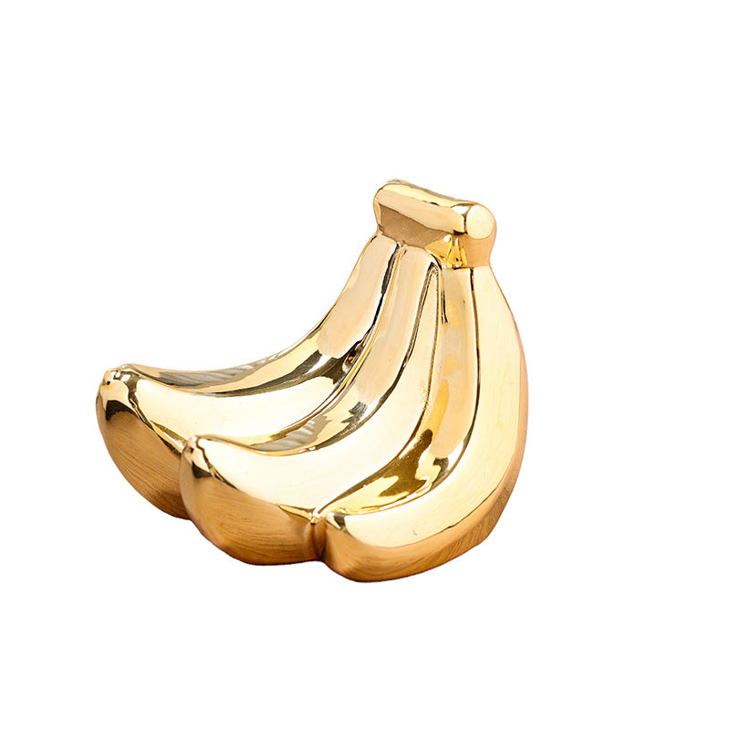 Tnessential Modern Creative Light Luxury Banana Decorative Ornament 3D Decor