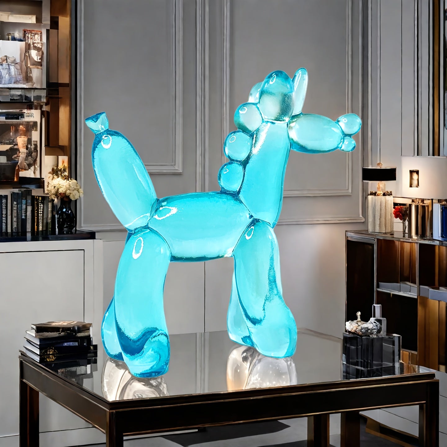 Tnessential Charming and Adorable Transparent Balloon Unicorn Resin 3D Decor