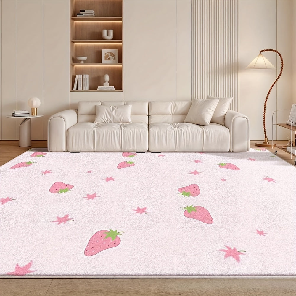 PINK STRAWBERRY RUG view 2
