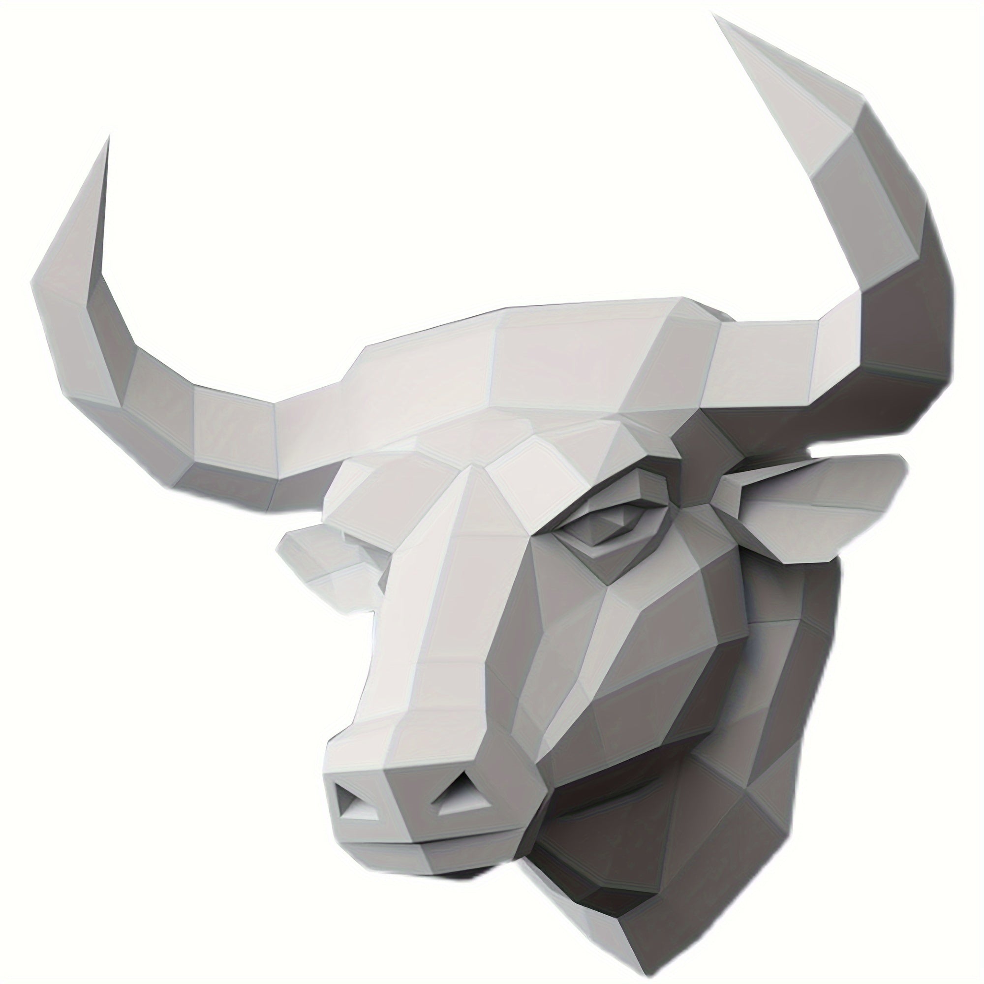 Tnessential Diy Bull Head Paper Model Needs to Be Made by Yourself 3D Decor