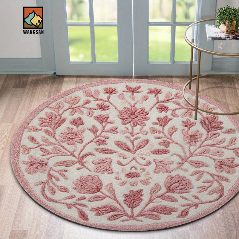 PINK ROUND 3 RUG view 8