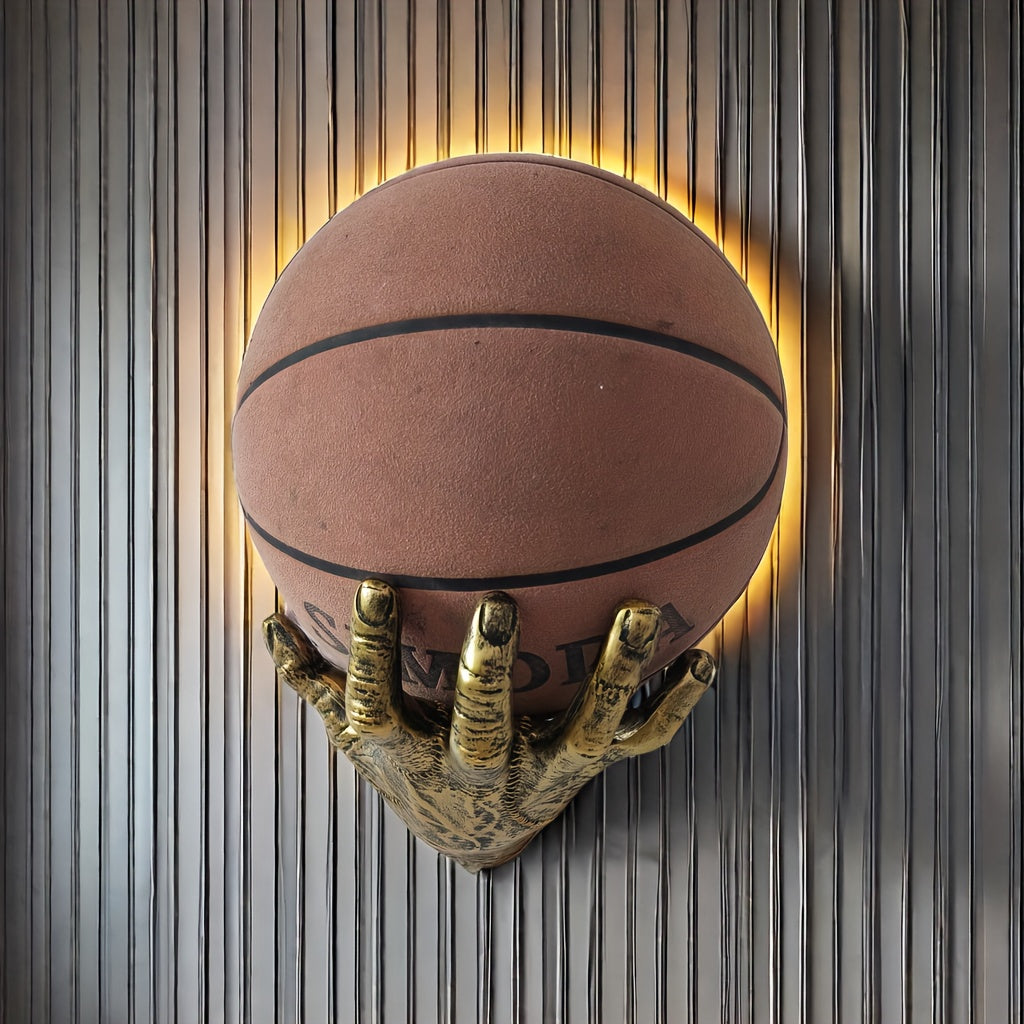 Tnessential Creative Adams Hand Wall-mounted Basketball Holder 3D Decor