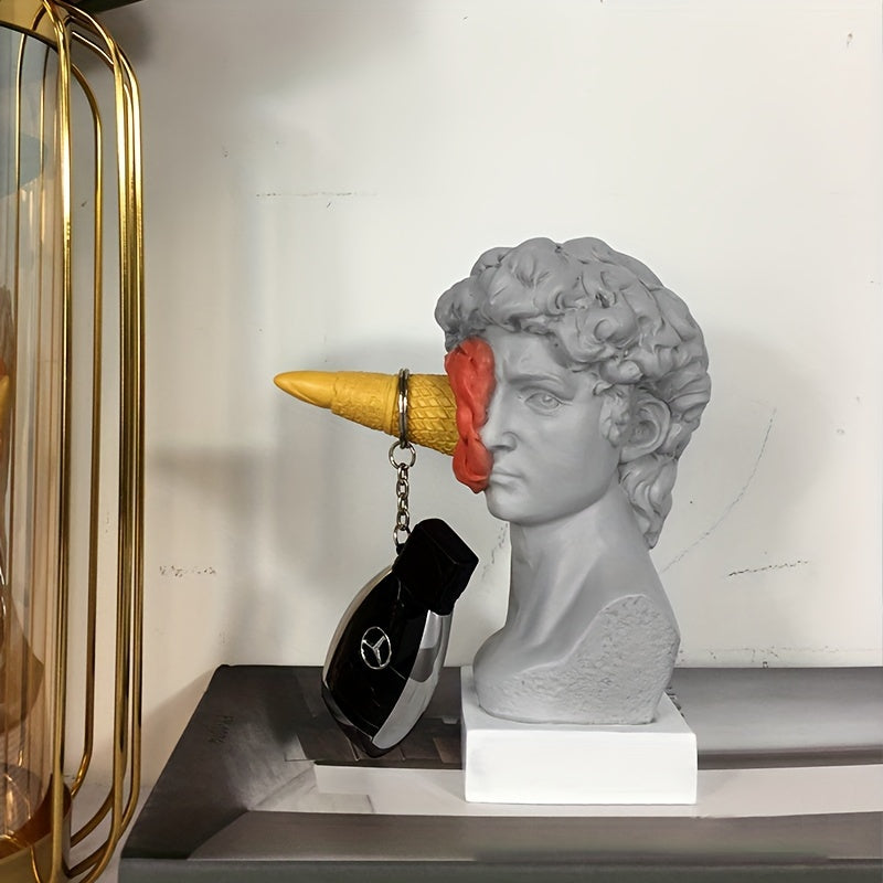 Tnessential Modern Minimalist Ice Cream Smash David Sculpture 3D Decor