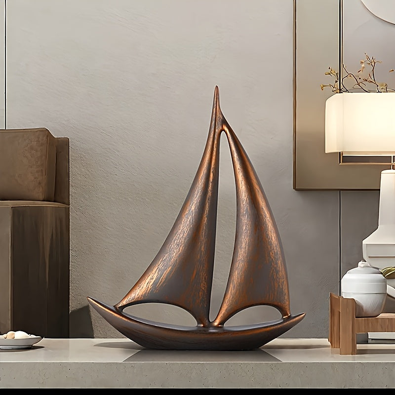 Tnessential Ocean-themed Statue Ornament for or TV Cabinet 3D Decor