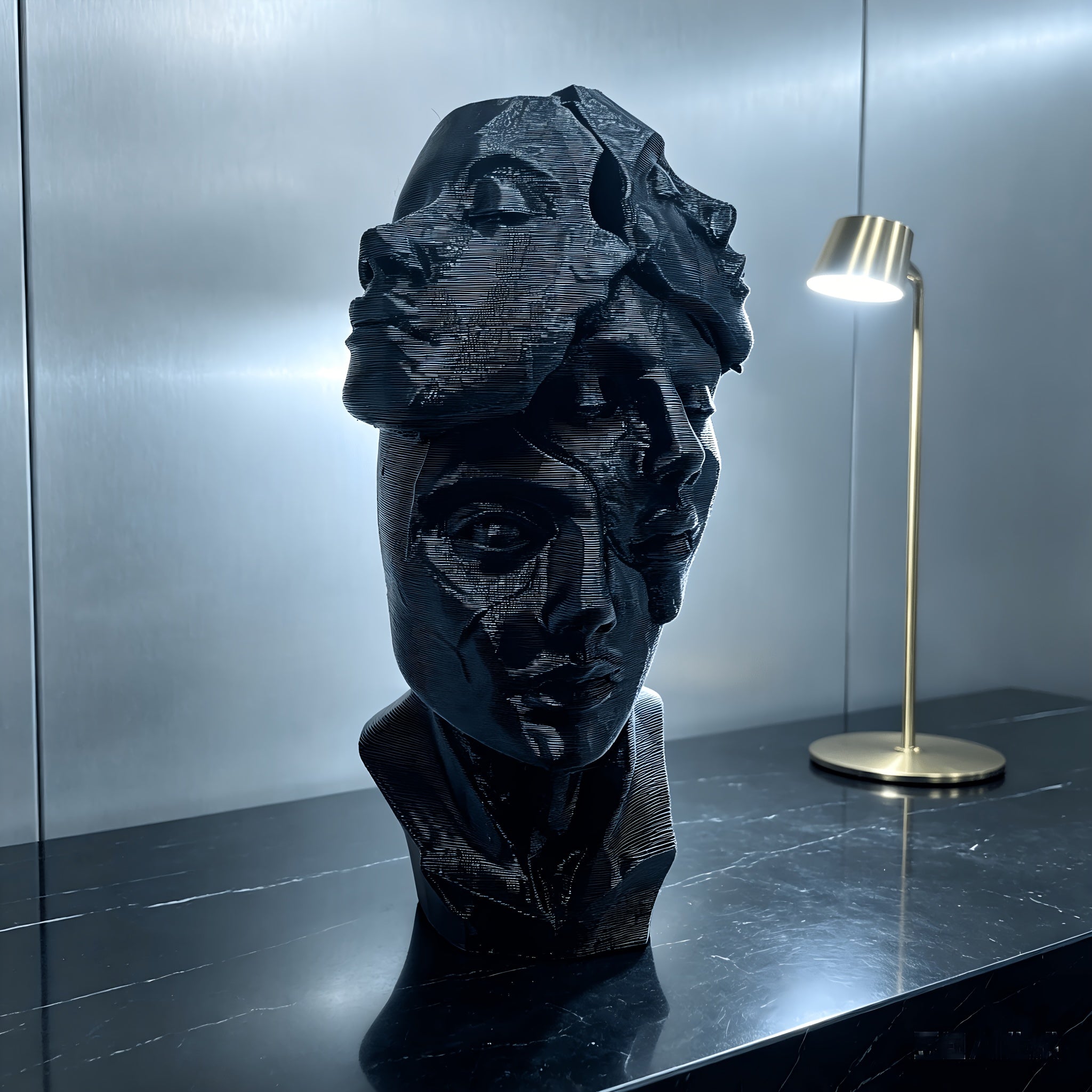 Tnessential Unique Multifaceted Abstract Art Sculpture 3D Decor